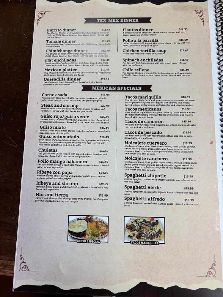 El Cuervero Mexican Restaurant Menu image 2